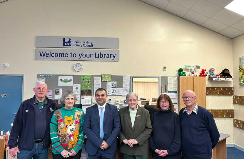 Peter at Markfield Library