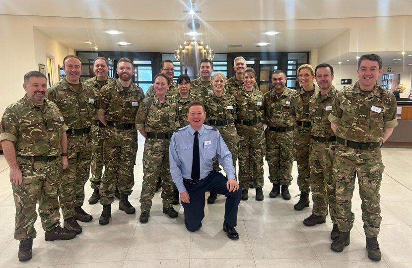 Peter with RAF Parliamentary Scheme colleagues