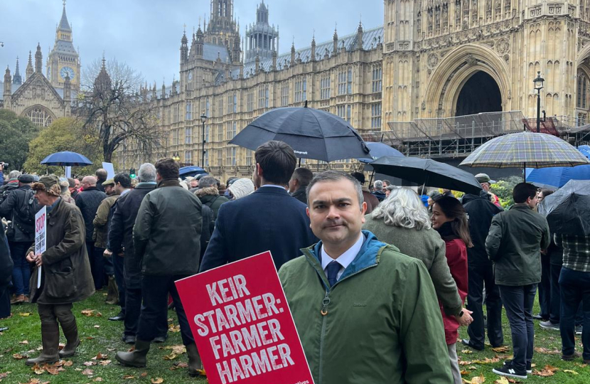 Peter at the Farmer's Protest 2024