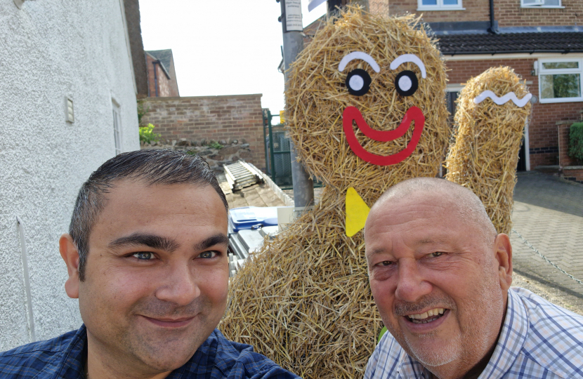 Peter with Mr Gingerbread & Ozzy