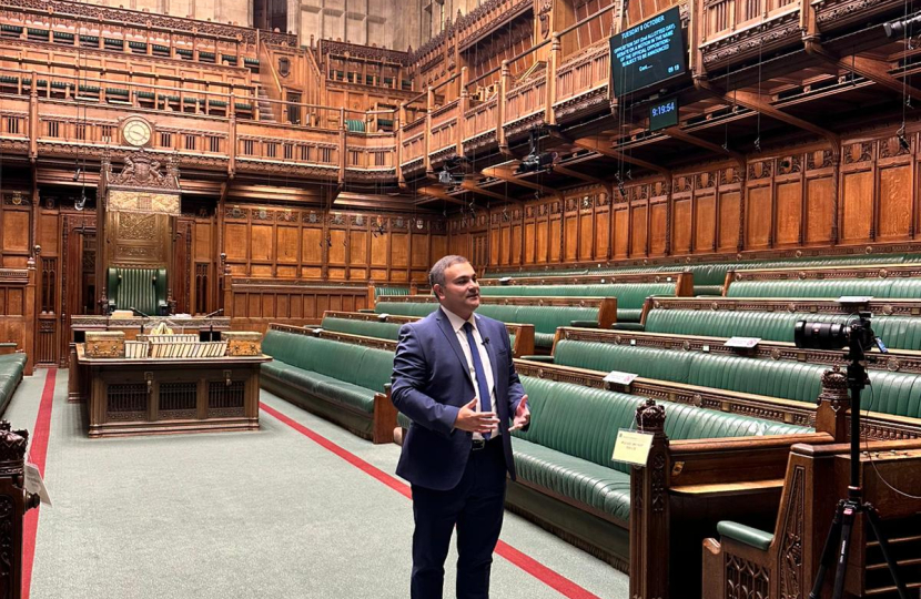 Peter speaking in House of Commons