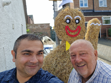 Peter with Mr Gingerbread & Ozzy